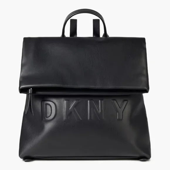Dkny | Bags | New Dkny Logo Faux Leather Backpack | Poshmark display picture 1